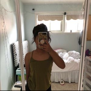 Green loose tank